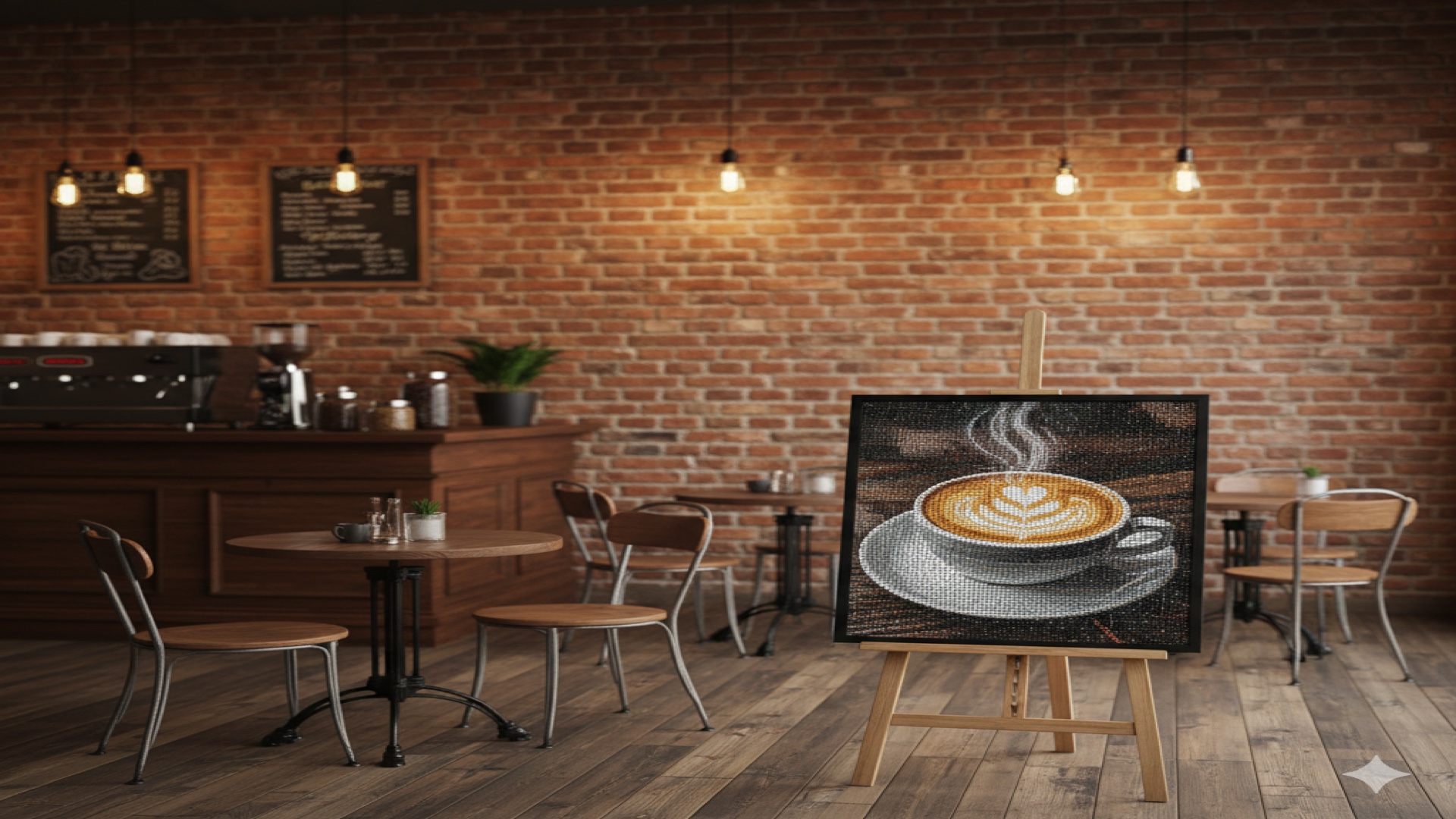 Mosaic in cafe