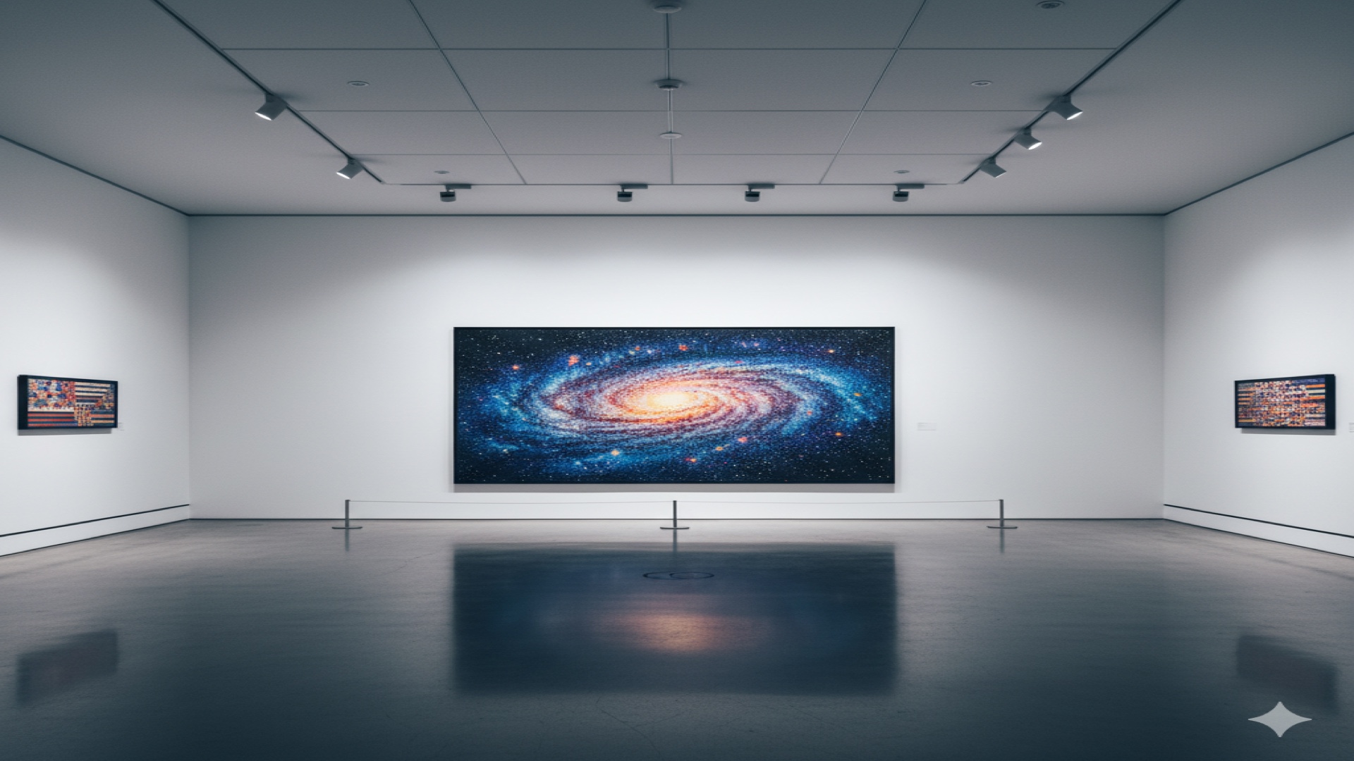 Mosaic in gallery wall