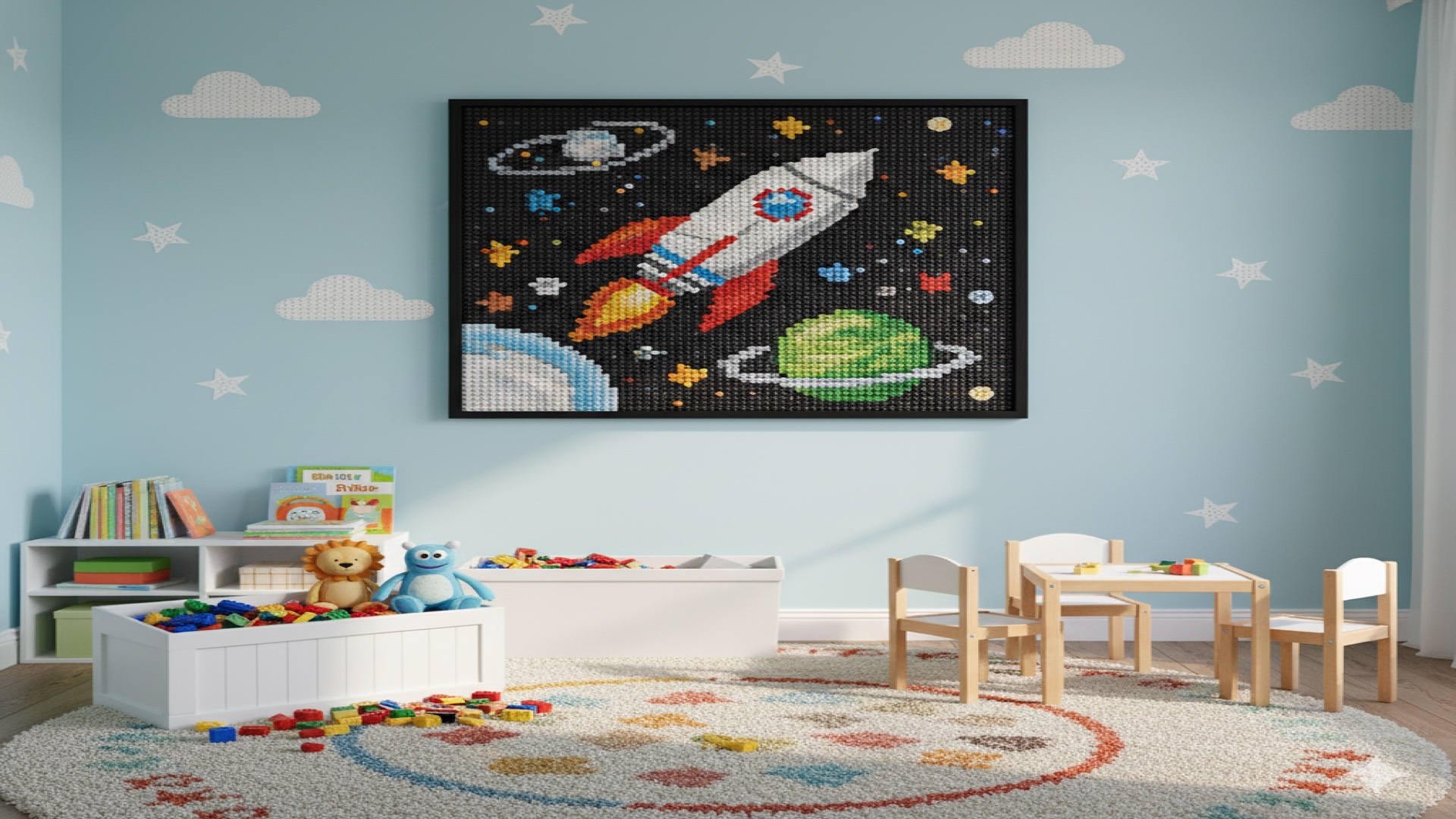Mosaic in kids room