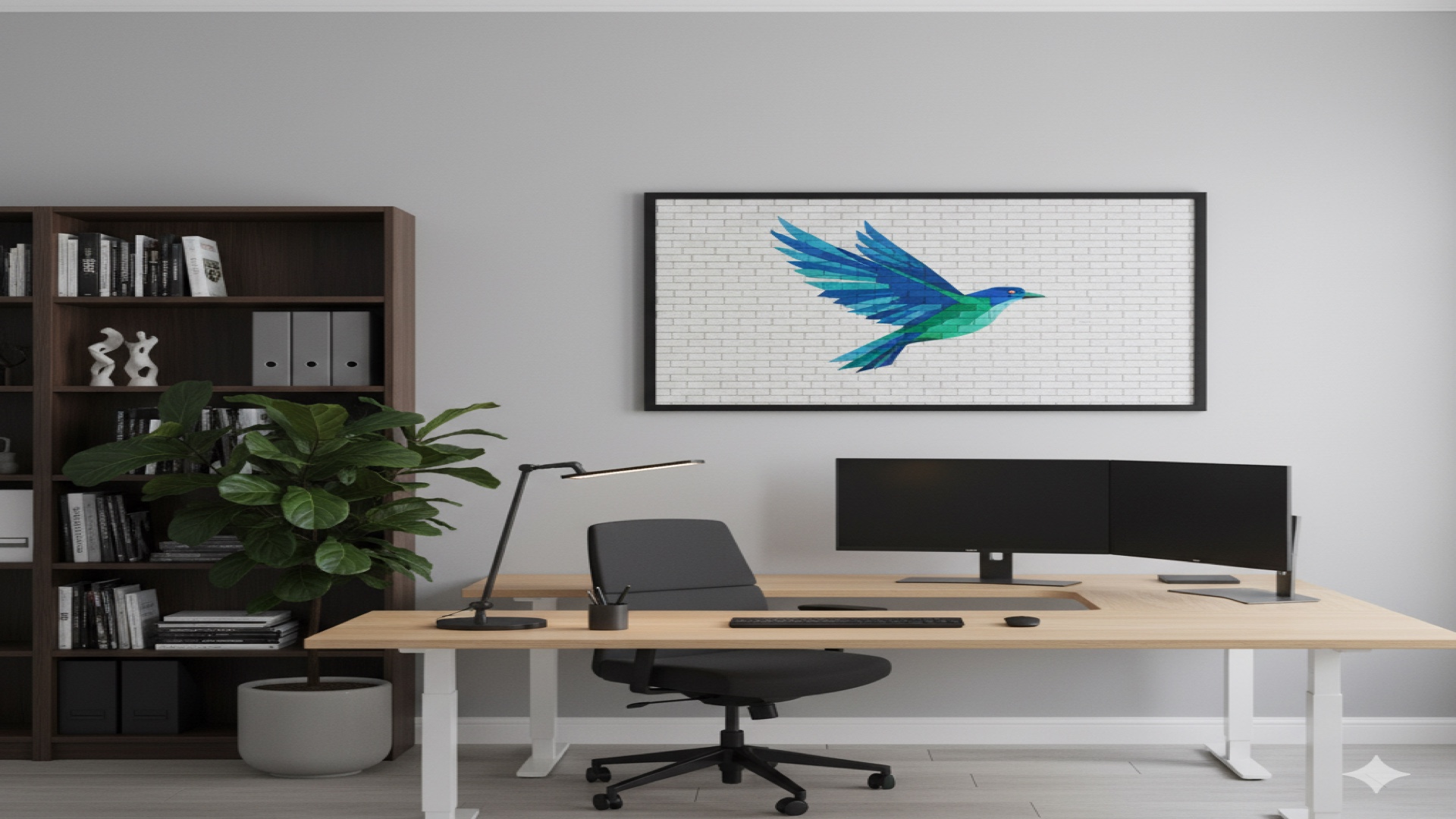 Mosaic in office setting